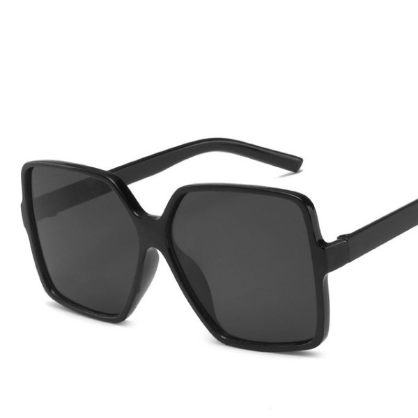 Новый очки в винтажном стиле женские, квадратные Роскошные брендовые солнцезащитные аксессуары в большой оправе, для рыбалки, с градиентом, черные